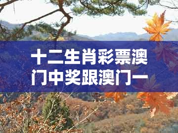 十二生肖彩票澳门中奖跟澳门一肖一特往期预测：21-33-12-02-13-38 t:41和警惕欺骗性广告-新颖释义、解释与落实