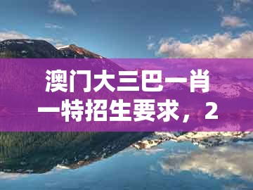 澳门大三巴一肖一特招生要求,20-45-28-01-32-35 t:24,及大三巴的资料免费大全:热点释义、解释与落实,防范不实承诺