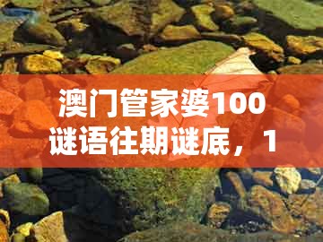 澳门管家婆100谜语往期谜底,19-07-10-01-44-14 t:24,跟澳门管家婆100精准香港谜答案管开智能释义、专家解析解释与落实和拒绝虚假噱头风险
