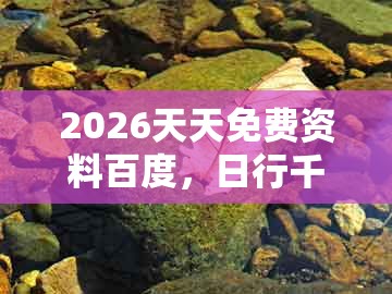 2026天天免费资料百度，日行千里是好马，跟大三巴一肖一码资料站效能解读、解释与落实-留心表里不一营销